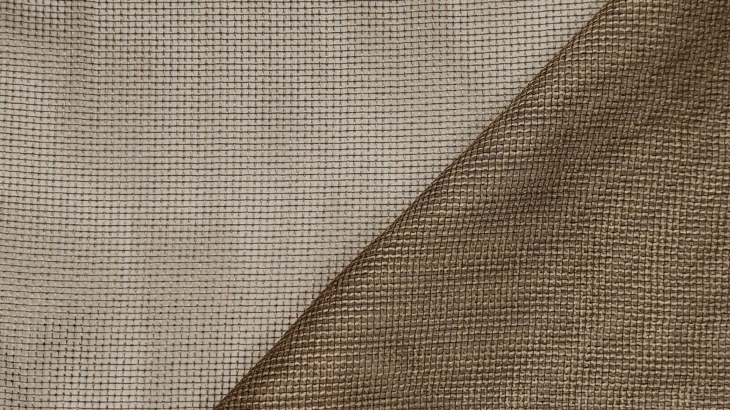 Glo curtain fabric in Copper
