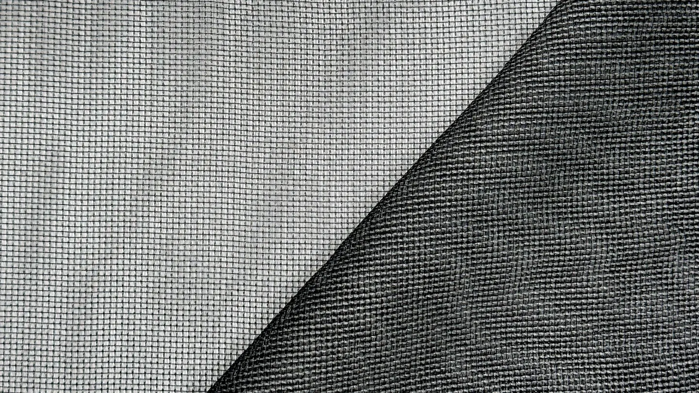 Glo curtain fabric in Onyx