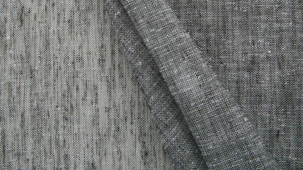 Nettex Cannes curtain fabric in Charcoal