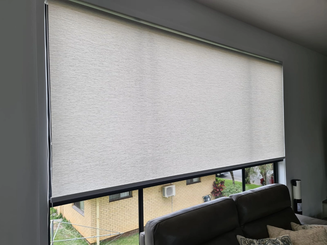 Light filtering rollers in an apartment